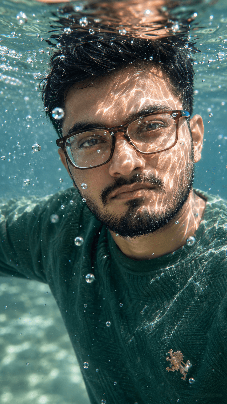 Extreme Close-Up Underwater Portrait | Ethereal Pool Photography