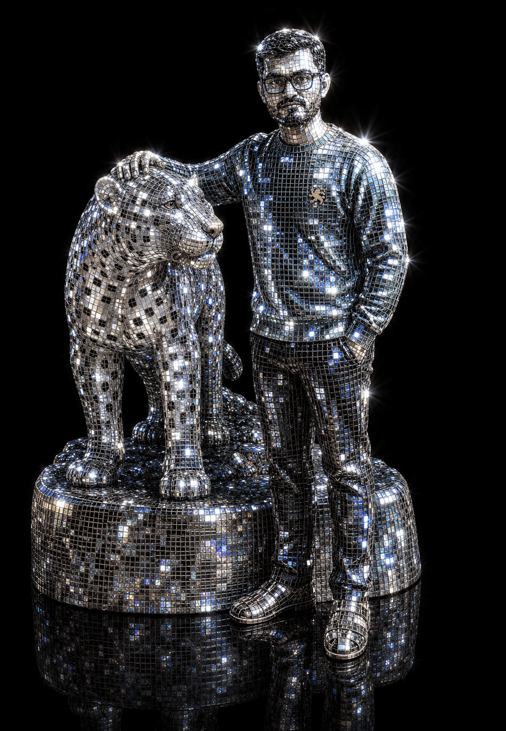 Disco Ball Mirror Portrait Transformation